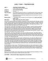 Level 1 Year 1 Lessons LS